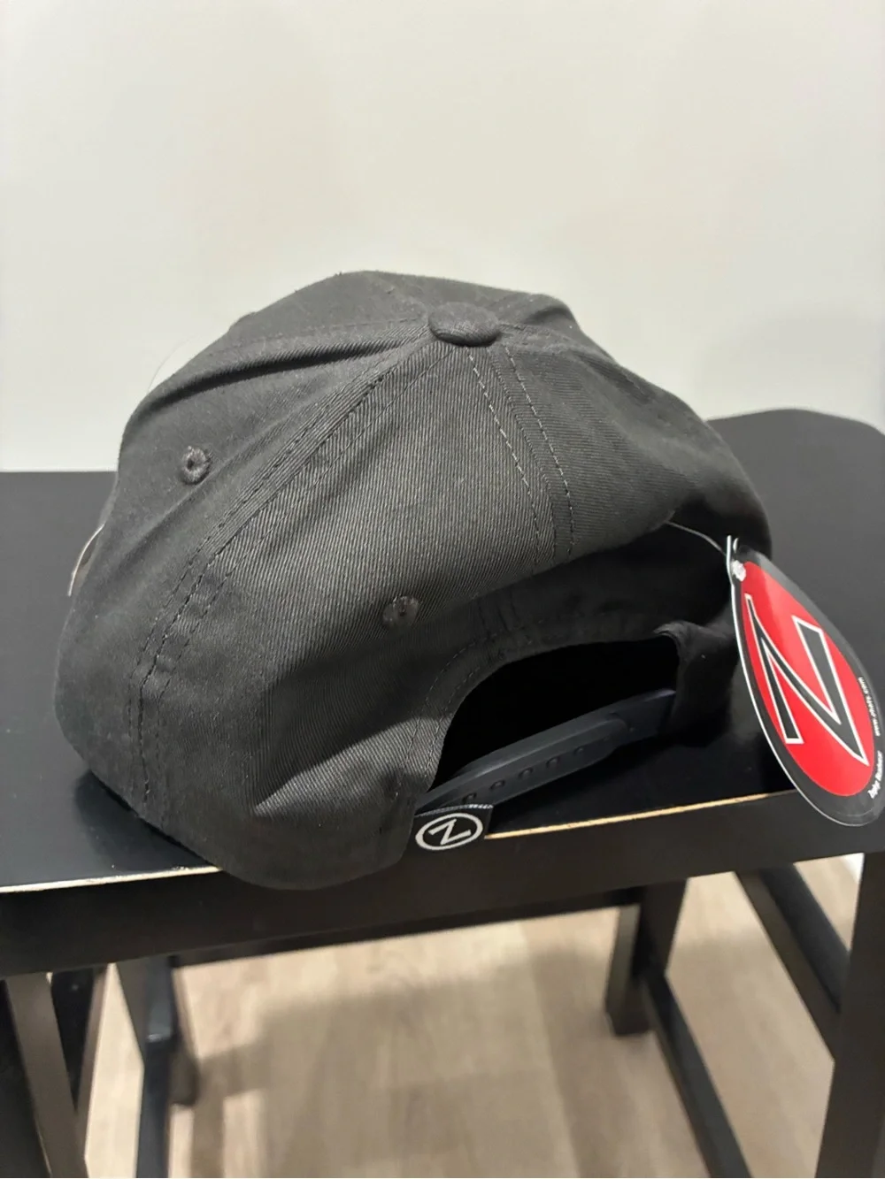 Zephyr Dark Gray Hat with Orange Clemson Paw Patch and Blue ACC Emblem